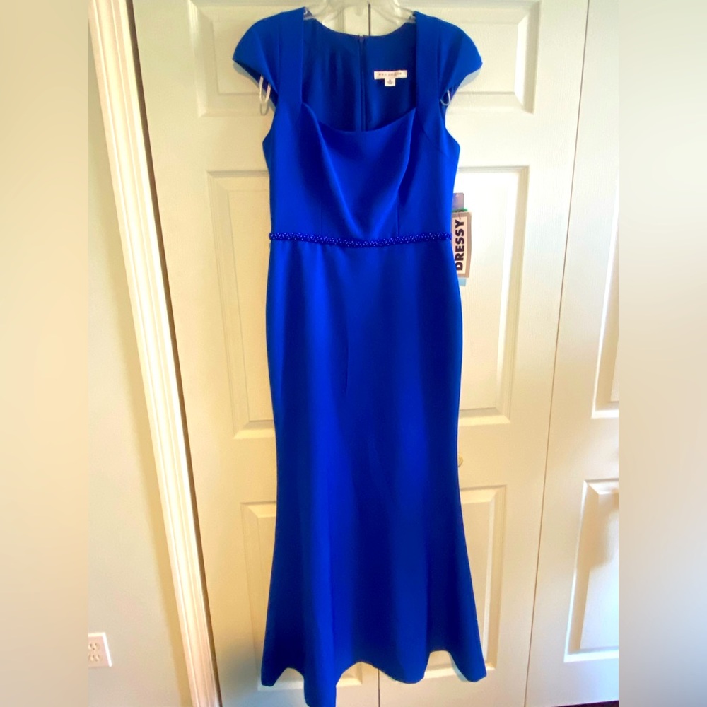 Kay Unger, Blue, Size 10, Gown